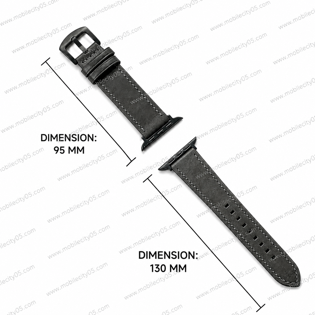 Bracelet décontracté en cuir véritable 42/49mm