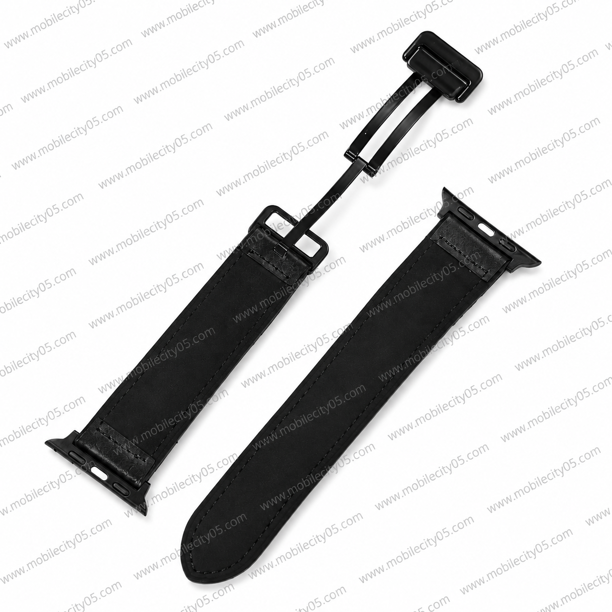 Bracelet Classique en Simili Cuir silicone Cousu 42/49MM